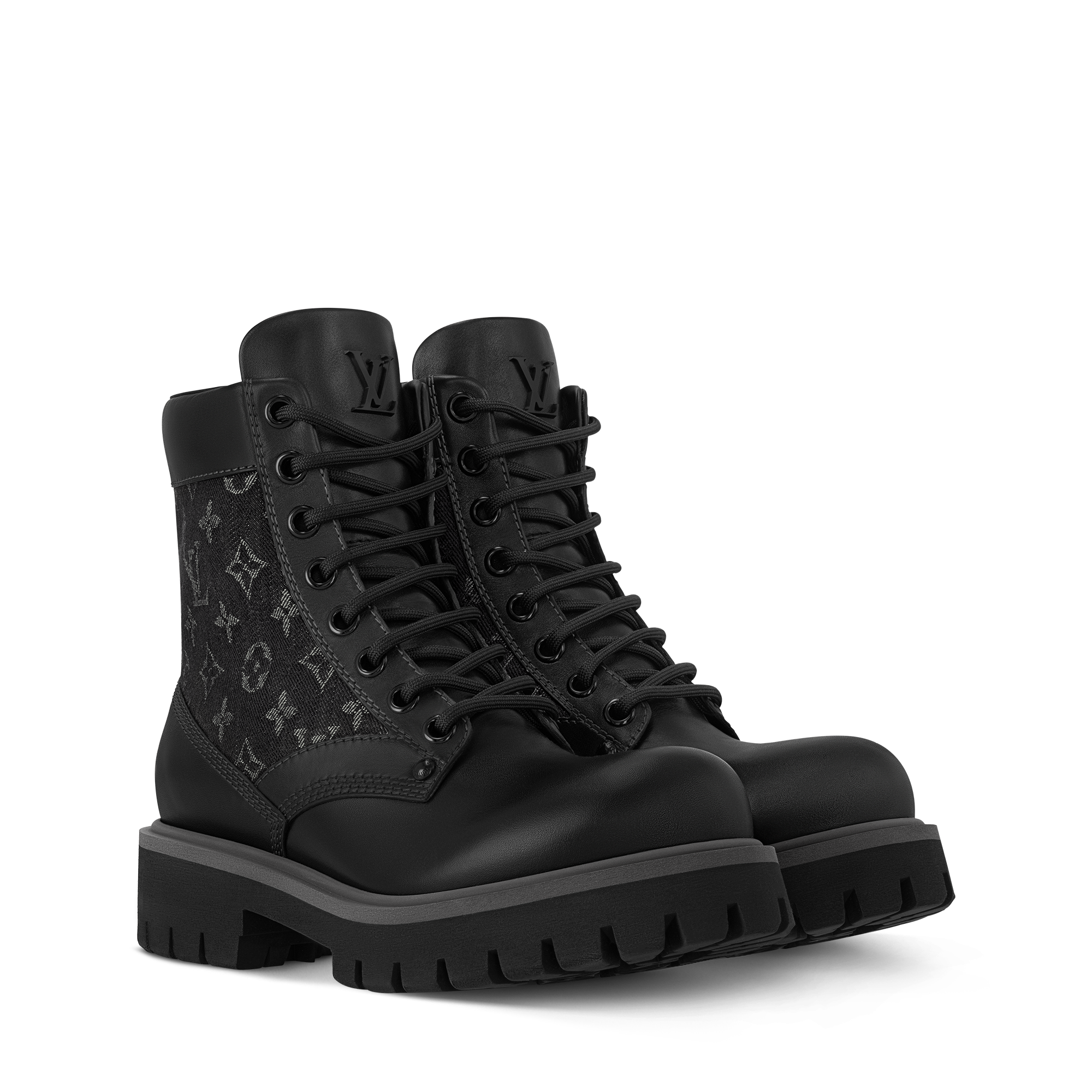 Louis Vuitton グレー ハイカットワークブーツ Louis Vuitton グレー ハイカットワークブーツ